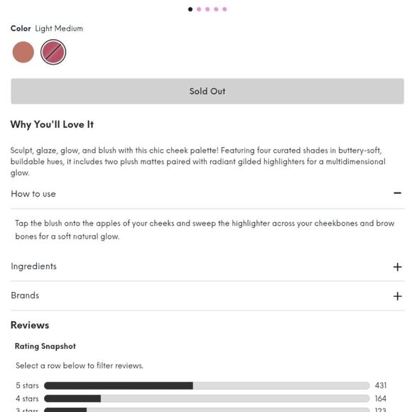 CIATE LONDON Cherry Bomb Blush & Highlighter Palette NEW light medium - Picture 10 of 13